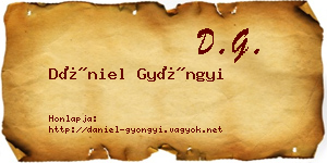 Dániel Gyöngyi névjegykártya